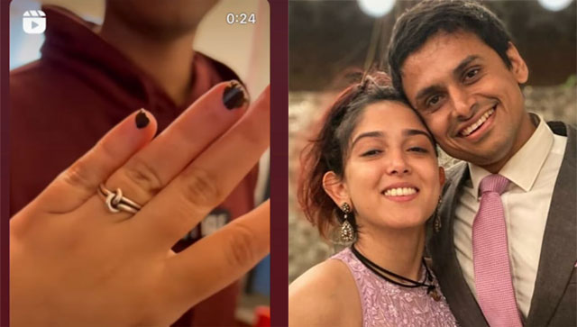 Aamir Khan's daughter Ira Khan flaunts engagement ring in new video with Nupur Shikhare Aamir Khan's daughter Ira Khan flaunts engagement ring in new video with Nupur Shikhare