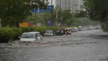 Flooded roads, traffic snarls and a collapsed building: The chaotic rainfall in Delhi-NCR