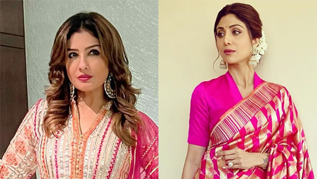 Happy Navratri: Create a complete pretty pink look on day 9 by taking inspiration from Raveena Tandon and Shilpa Shetty Happy Navratri: Create a complete pretty pink look on day 9 by taking inspiration from Raveena Tandon and Shilpa Shetty