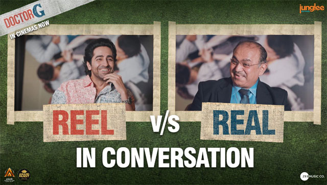 Watch Video: When reel Doctor G Ayushmann Khurrana met real doctor Atul Ganatra and spoke about lockdown babies Watch Video: When reel Doctor G Ayushmann Khurrana met real doctor Atul Ganatra and spoke about lockdown babies