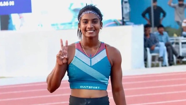 National Games: Rosy Meena Paulraj sets new national record in women's pole vault National Games: Rosy Meena Paulraj sets new national record in women's pole vault