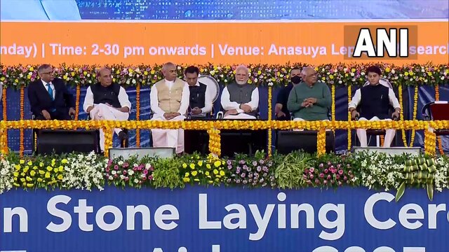 Gujarat: PM Modi launches Rs 22,000 crore project to build C-295 military cargo aircraft in Vadodara Gujarat: PM Modi launches Rs 22,000 crore project to build C-295 military cargo aircraft in Vadodara