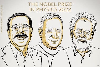 2022 Physics Nobel awarded to Alain Aspect, John Clauser & Anton Zeilinger for 'discoveries in quantum mechanics'