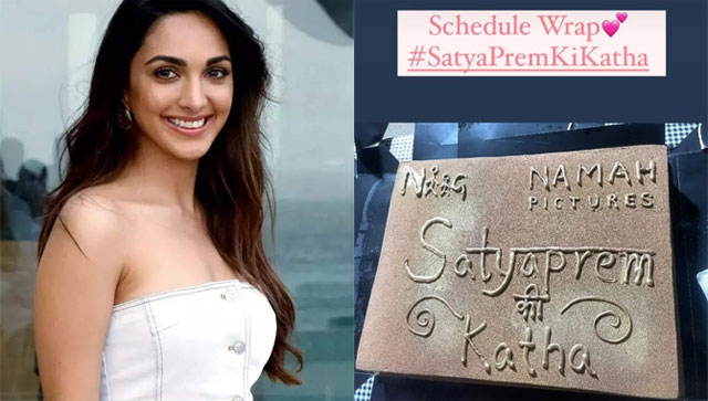 Kiara Advani wraps the first schedule of Satyaprem Ki Katha, also starring Kartik Aaryan, in Mumbai, shares story Kiara Advani wraps the first schedule of Satyaprem Ki Katha, also starring Kartik Aaryan, in Mumbai, shares story