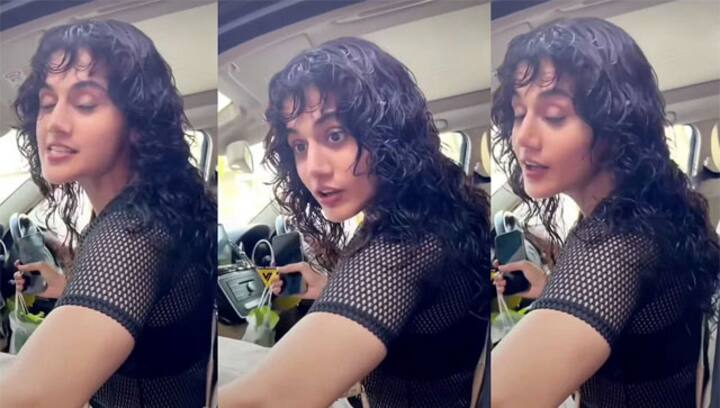Watch: Taapsee Pannu gets annoyed as paparazzi block her car door