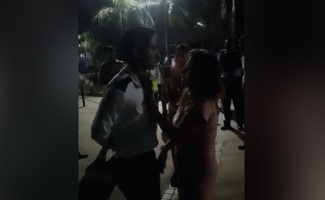 Noida: Woman grabs security guard by collar, misbehaves; case filed Noida: Woman grabs security guard by collar, misbehaves; case filed