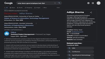 LinkedIn user shares unique 'Google-themed' resume, post goes viral