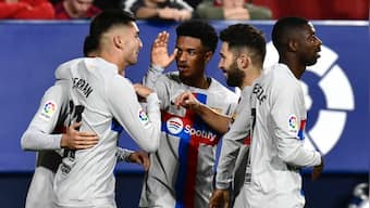 LaLiga: Gerard Pique sent off at half-time in final Barcelona match, beat Osasuna 2-1