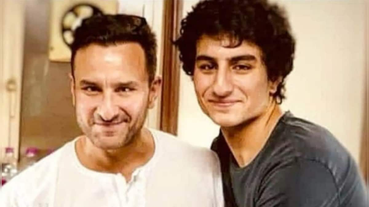 Saif Ali Khan and son Ibrahim share a warm hug, fans call them twins