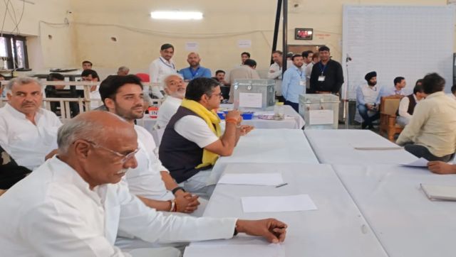 Assembly bypolls: BJP ahead in four seats, TRS in Munugode after initial rounds of counting Assembly bypolls: BJP ahead in four seats, TRS in Munugode after initial rounds of counting