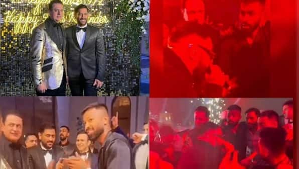 WATCH: MS Dhoni parties with Hardik Pandya, Ishan Kishan and rapper Badshah in Dubai, videos go viral