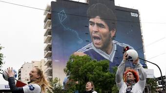 FIFA World Cup 2022: A giant Diego Maradona mural emerges in Argentina ahead of tournament