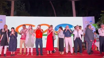 Watch: G20 ambassadors blow conch shells to welcome India’s G20 Presidency at Swaraj Dweep