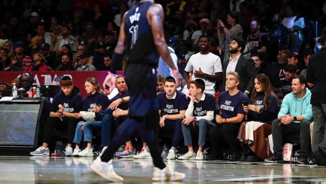 Fans in 'Fight Antisemitism' shirts courtside at Nets game after Kyrie Irving's anti-Jewish tweet Fans in 'Fight Antisemitism' shirts courtside at Nets game after Kyrie Irving's anti-Jewish tweet