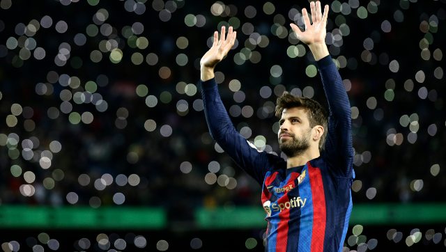 Watch: Gerard Pique's tearful farewell speech at Camp Nou as Barcelona beat Almeria Watch: Gerard Pique's tearful farewell speech at Camp Nou as Barcelona beat Almeria
