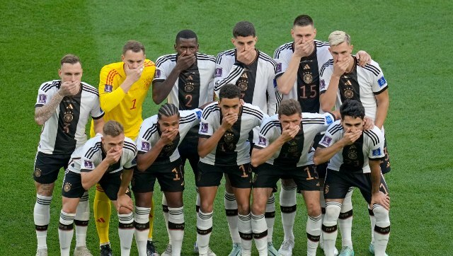 FIFA World Cup: Germany players cover mouths in protest against armband ban ahead of Japan clash FIFA World Cup: Germany players cover mouths in protest against armband ban ahead of Japan clash