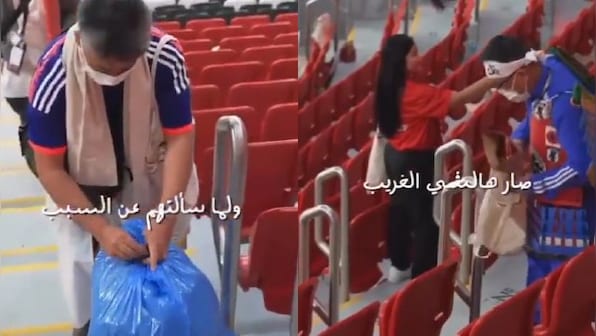 Watch: Japan fans remove garbage from stadium after FIFA World Cup 2022 opener