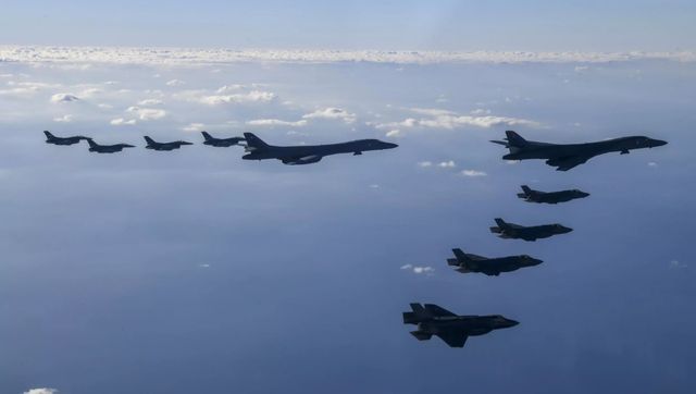 North Korea military vows 'resolute and overwhelming' response to US-South Korea war games North Korea military vows 'resolute and overwhelming' response to US-South Korea war games