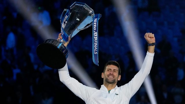 Novak Djokovic finishes troubled year with 'satisfying' ATP Finals title, equals Roger Federer's record Novak Djokovic finishes troubled year with 'satisfying' ATP Finals title, equals Roger Federer's record