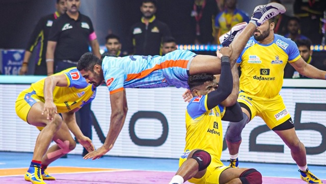 Pro Kabaddi 2022 Highlights: Gujarat Giants beat U. P. Yoddhas; Thalaivas inch ahead of Warriors in a close contest Pro Kabaddi 2022 Highlights: Gujarat Giants beat U. P. Yoddhas; Thalaivas inch ahead of Warriors in a close contest