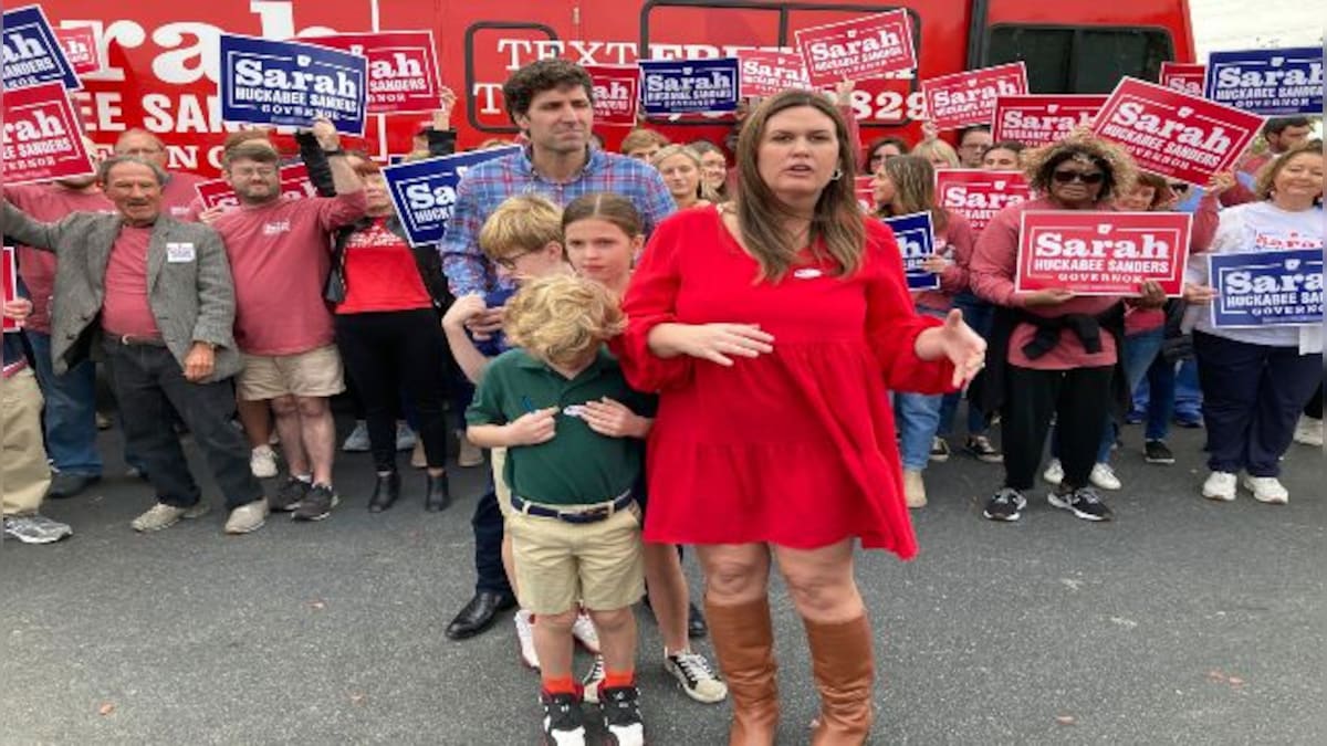 Sarah Huckabee Sanders first woman elected Arkansas governor