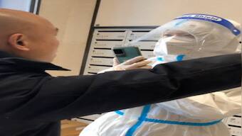 Watch: Chinese human rights lawyer Yu Wensheng, his wife kept under house arrest by men in hazmat suits