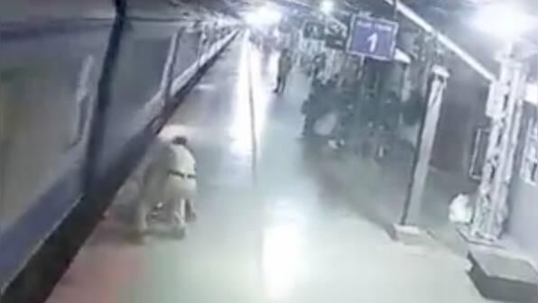 Viral video: RPF constable saves minor girl from major accident at Kerala railway station