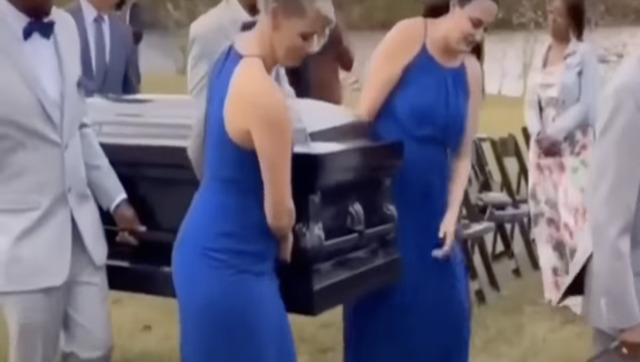 Watch: Man arrives at his own wedding in coffin; viral video leaves internet unhappy Watch: Man arrives at his own wedding in coffin; viral video leaves internet unhappy