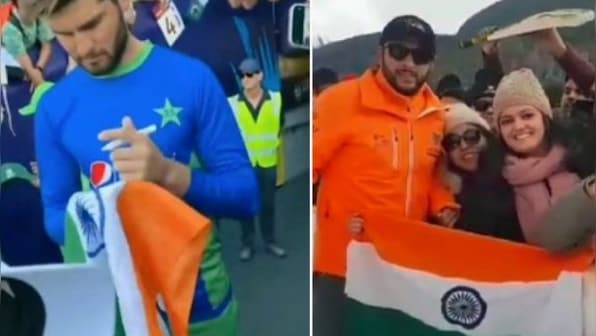 Pakistan pacer Shaheen Afridi signs Indian flag, Twitter recalls Shahid Afridi’s gesture