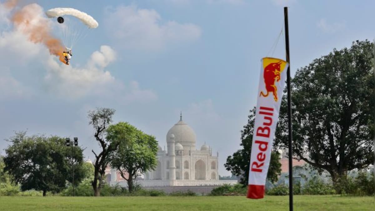 Watch: Athletes perform wingsuit fly-by of Taj Mahal