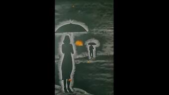 Viral video shows woman drawing beautiful chalkboard art, leaves internet impressed