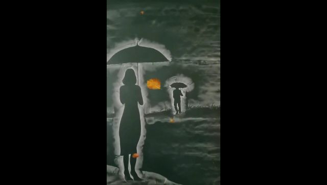 Viral video shows woman drawing beautiful chalkboard art, leaves internet impressed Viral video shows woman drawing beautiful chalkboard art, leaves internet impressed