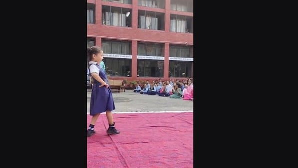 Viral video: School girl shows off skilful dance moves on Rajasthani song