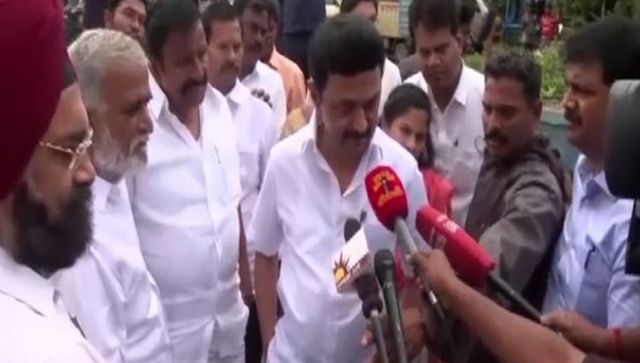 Tamil Nadu: CM MK Stalin inspects areas affected by heavy rainfall in Chennai Tamil Nadu: CM MK Stalin inspects areas affected by heavy rainfall in Chennai