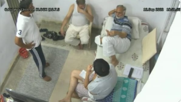 Another video of Satyendar Jain meeting suspended Tihar jail chief & other guests emerges; Watch