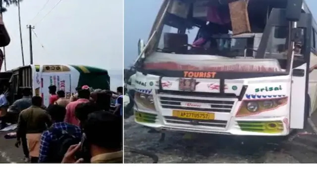 Kerala: Bus carrying 44 pilgrims to Sabrimala from Andhra overturns, 8-year-old boy among 3 in critical condition Kerala: Bus carrying 44 pilgrims to Sabrimala from Andhra overturns, 8-year-old boy among 3 in critical condition