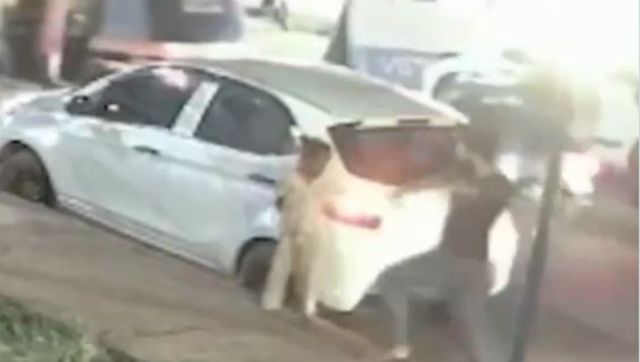 Watch: Man kicks six-year-old in the chest for leaning on his car Watch: Man kicks six-year-old in the chest for leaning on his car