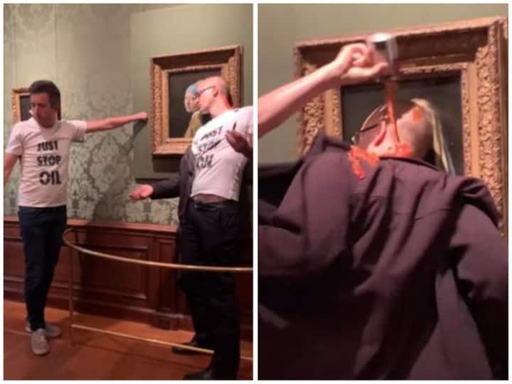 Climate activists arrested for vandalizing 'Girl with a pearl earring' painting