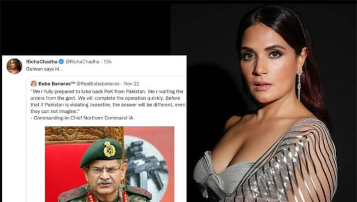 'Galwan says hi': Richa Chadha under fire for tweet, slammed for mocking Indian army