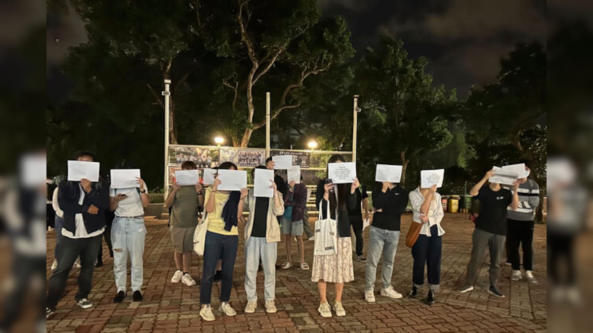 'Oppose dictatorship': Protests in Hong Kong over China’s COVID rules