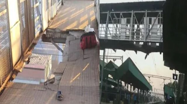 Maharashtra: At least 14 injured as foot over bridge collapses at railway station in Chandrapur Maharashtra: At least 14 injured as foot over bridge collapses at railway station in Chandrapur