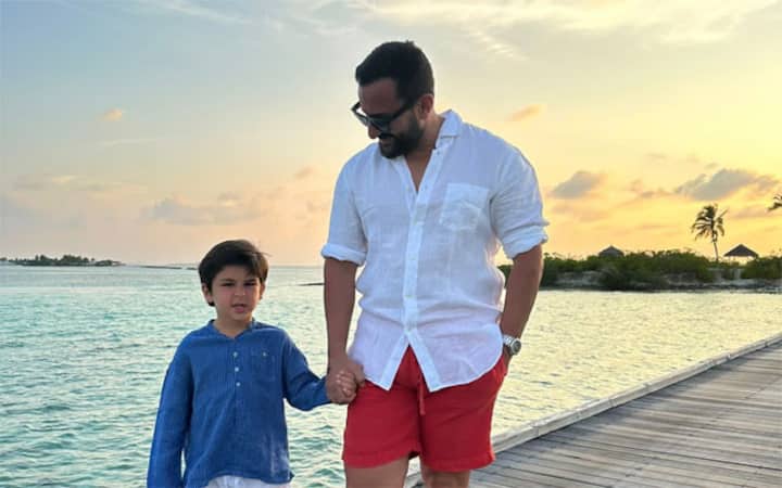 Saif Ali Khan spends quality time with son Taimur in Maldives as Kareena Kapoor shoots in London