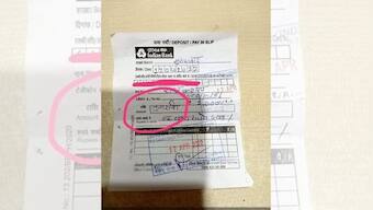Image of a bank slip goes viral for funny information inside it, internet in splits