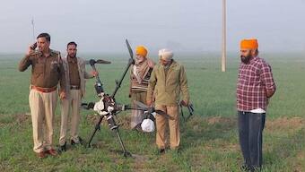 Punjab: Hexacopter drone with 5 kg heroin found near India-Pakistan border in Tarn Taran