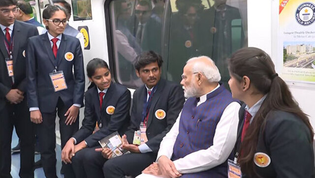 PM Modi inaugurates Phase-I of Nagpur Metro rail project, takes train ride PM Modi inaugurates Phase-I of Nagpur Metro rail project, takes train ride