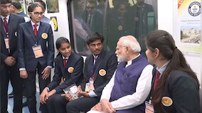 PM Modi inaugurates Phase-I of Nagpur Metro rail project, takes train ride