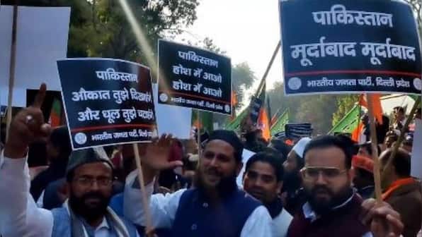 BJP protests outside Pakistan High Commission over Bilawal Bhutto's objectionable comments against PM Modi