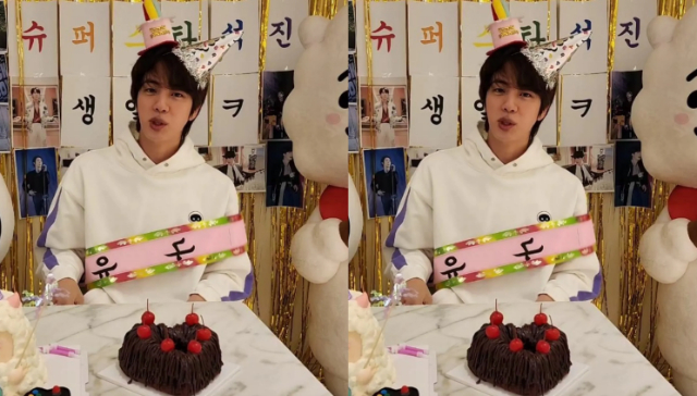 Watch: BTS’ Jin cuts his birthday cake and complains about Jungkook’s absence Watch: BTS’ Jin cuts his birthday cake and complains about Jungkook’s absence