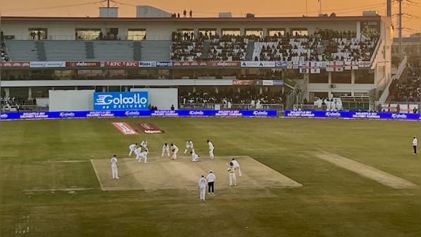 Pakistan vs England: Visitors shine in fading light; Watch winning moments