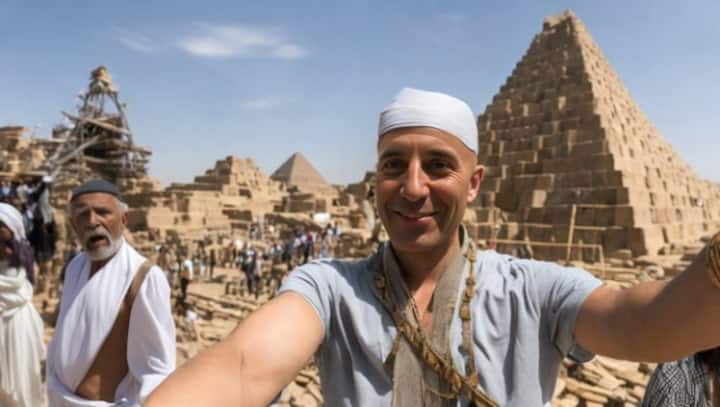 Future in another timeline: How an ‘artist’ was able to time travel and take selfies in the distant past